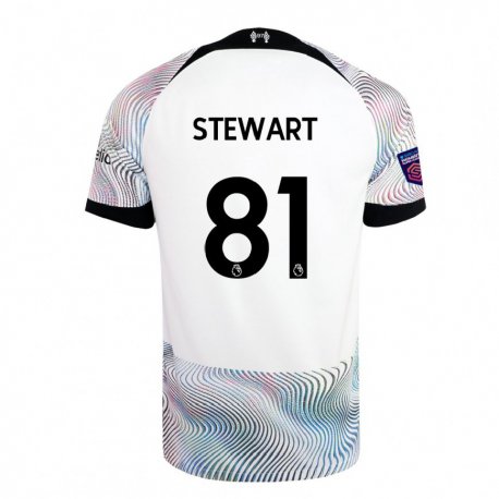 Kandiny Hombre Camiseta Layton Stewart #81 Blanco Colorido 2ª Equipación 2022/23 La Camisa Chile