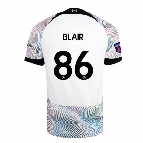 Kandiny Hombre Camiseta Harvey Blair #86 Blanco Colorido 2ª Equipación 2022/23 La Camisa Chile