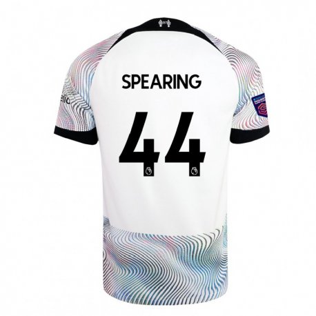 Kandiny Hombre Camiseta Jay Spearing #44 Blanco Colorido 2ª Equipación 2022/23 La Camisa Chile