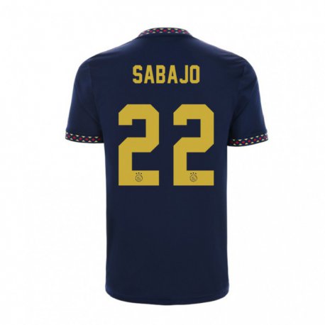 Kandiny Hombre Camiseta Quinty Sabajo #22 Azul Oscuro 2ª Equipación 2022/23 La Camisa Chile