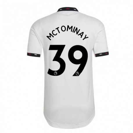 Kandiny Hombre Camiseta Scott Mctominay #39 Blanco 2ª Equipación 2022/23 La Camisa Chile