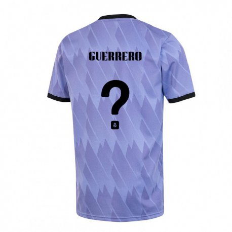 Kandiny Hombre Camiseta Julen Guerrero #0 Púrpura Negro 2ª Equipación 2022/23 La Camisa Chile