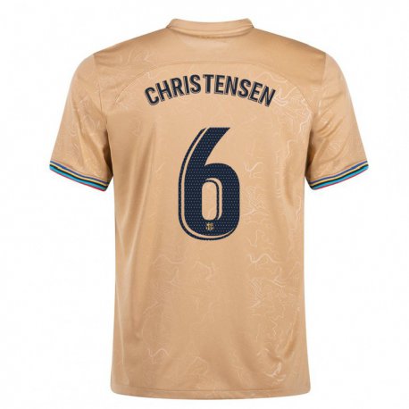 Kandiny Hombre Camiseta Andreas Christensen #6 Oro 2ª Equipación 2022/23 La Camisa Chile