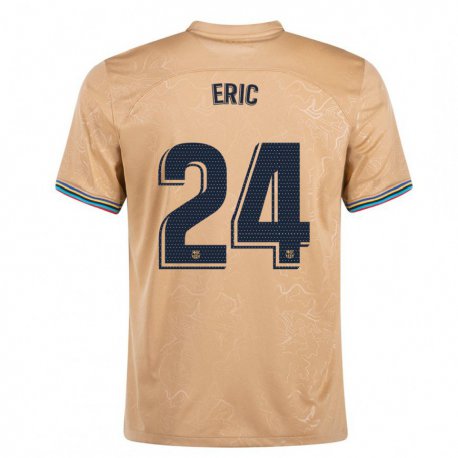 Kandiny Hombre Camiseta Eric Garcia #24 Oro 2ª Equipación 2022/23 La Camisa Chile