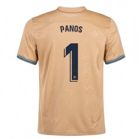 Kandiny Hombre Camiseta Sandra Panos #1 Oro 2ª Equipación 2022/23 La Camisa Chile