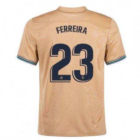Kandiny Hombre Camiseta Geyse Ferreira #23 Oro 2ª Equipación 2022/23 La Camisa Chile