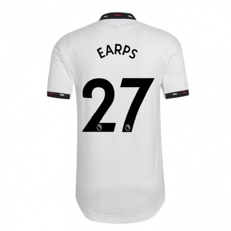 Kandiny Hombre Camiseta Mary Earps #27 Blanco 2ª Equipación 2022/23 La Camisa Chile