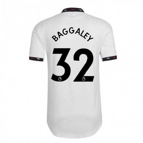 Kandiny Hombre Camiseta Sophie Baggaley #32 Blanco 2ª Equipación 2022/23 La Camisa Chile