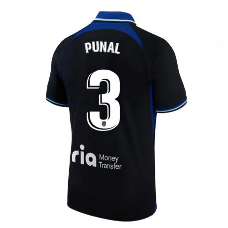 Kandiny Hombre Camiseta Aitor Punal #3 Negro Blanco Azul 2ª Equipación 2022/23 La Camisa Chile