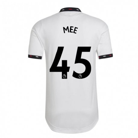 Kandiny Hombre Camiseta Dermot Mee #45 Blanco 2ª Equipación 2022/23 La Camisa Chile