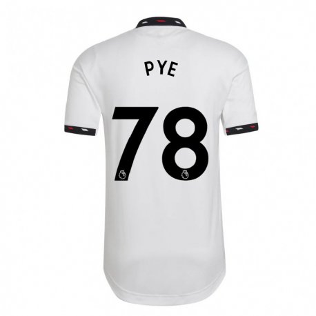 Kandiny Hombre Camiseta Logan Pye #78 Blanco 2ª Equipación 2022/23 La Camisa Chile