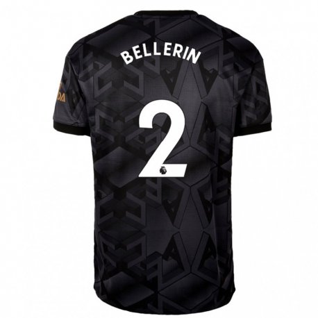 Kandiny Hombre Camiseta Hector Bellerin #2 Gris Oscuro 2ª Equipación 2022/23 La Camisa Chile