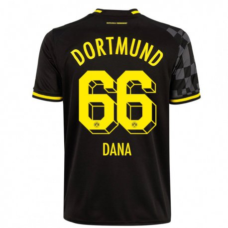 Kandiny Hombre Camiseta Bleckmann Dana #66 Negro 2ª Equipación 2022/23 La Camisa Chile
