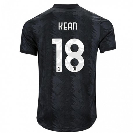 Kandiny Hombre Camiseta Moise Kean #18 Negro Oscuro 2ª Equipación 2022/23 La Camisa Chile