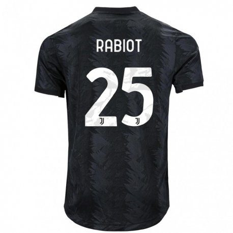 Kandiny Hombre Camiseta Adrien Rabiot #25 Negro Oscuro 2ª Equipación 2022/23 La Camisa Chile
