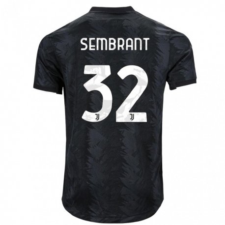 Kandiny Hombre Camiseta Linda Sembrant #32 Negro Oscuro 2ª Equipación 2022/23 La Camisa Chile