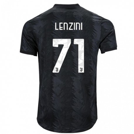 Kandiny Hombre Camiseta Martina Lenzini #71 Negro Oscuro 2ª Equipación 2022/23 La Camisa Chile