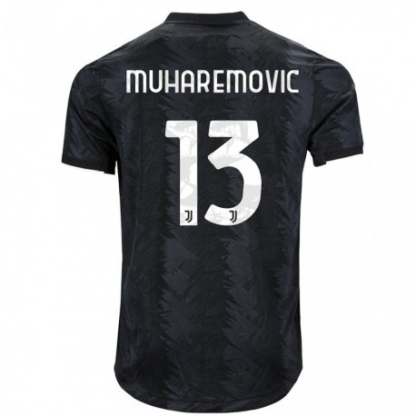 Kandiny Hombre Camiseta Tarik Muharemovic #13 Negro Oscuro 2ª Equipación 2022/23 La Camisa Chile