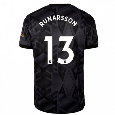 Kandiny Hombre Camiseta Runar Alex Runarsson #13 Gris Oscuro 2ª Equipación 2022/23 La Camisa Chile