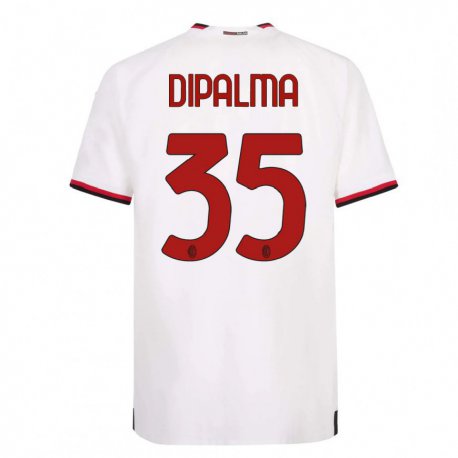 Kandiny Hombre Camiseta Matteo Dipalma #35 Blanco Rojo 2ª Equipación 2022/23 La Camisa Chile