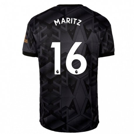 Kandiny Hombre Camiseta Noelle Maritz #16 Gris Oscuro 2ª Equipación 2022/23 La Camisa Chile