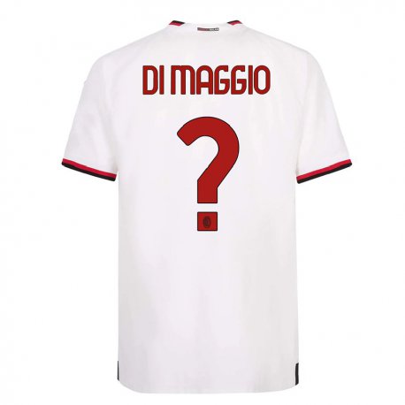 Kandiny Hombre Camiseta Simone Di Maggio #0 Blanco Rojo 2ª Equipación 2022/23 La Camisa Chile