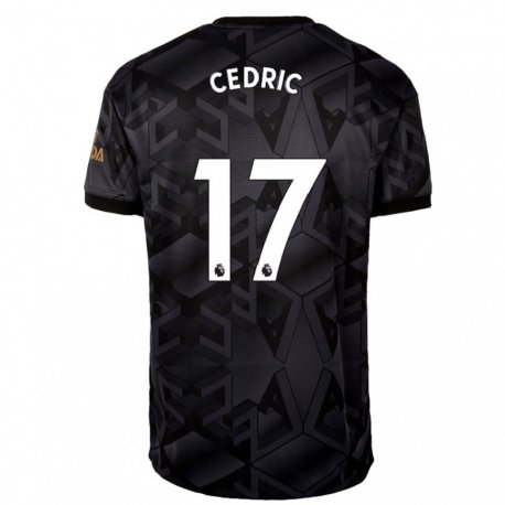 Kandiny Hombre Camiseta Cedric Soares #17 Gris Oscuro 2ª Equipación 2022/23 La Camisa Chile