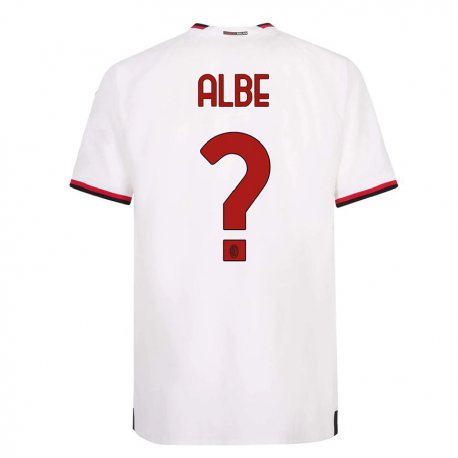 Kandiny Hombre Camiseta Salem Albe #0 Blanco Rojo 2ª Equipación 2022/23 La Camisa Chile