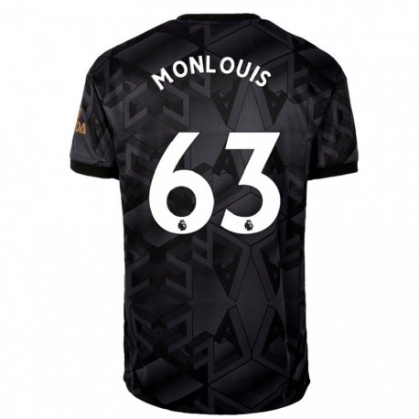 Kandiny Hombre Camiseta Zane Monlouis #63 Gris Oscuro 2ª Equipación 2022/23 La Camisa Chile