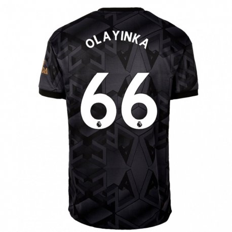 Kandiny Hombre Camiseta James Olayinka #66 Gris Oscuro 2ª Equipación 2022/23 La Camisa Chile