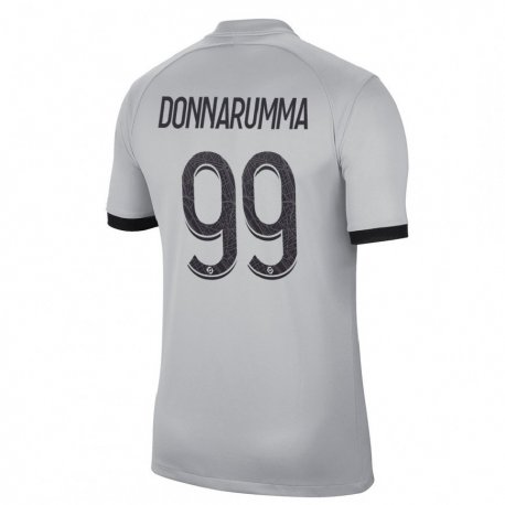 Kandiny Hombre Camiseta Gianluigi Donnarumma #99 Gris 2ª Equipación 2022/23 La Camisa Chile