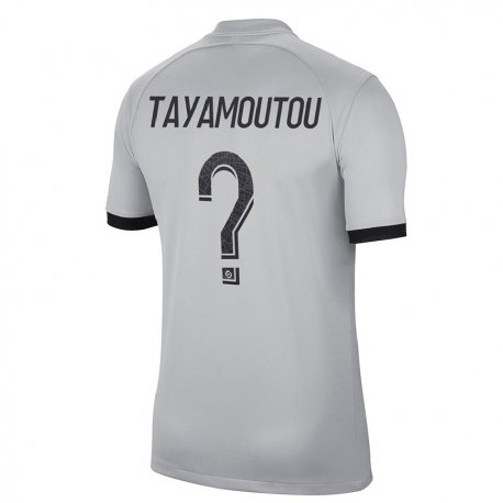 Kandiny Hombre Camiseta Enzo Tayamoutou #0 Gris 2ª Equipación 2022/23 La Camisa Chile