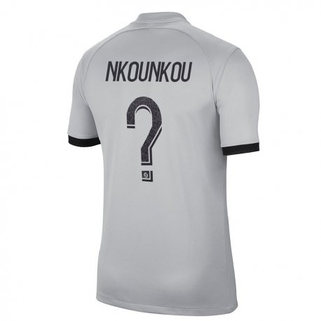 Kandiny Hombre Camiseta Desthy Nkounkou #0 Gris 2ª Equipación 2022/23 La Camisa Chile