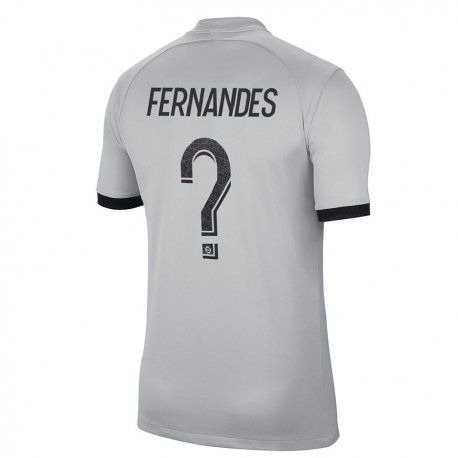 Kandiny Hombre Camiseta Rafael Fernandes #0 Gris 2ª Equipación 2022/23 La Camisa Chile