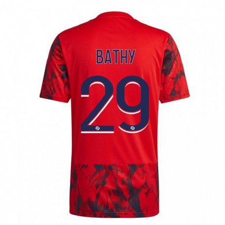 Kandiny Hombre Camiseta Griedge Mbock Bathy #29 Espacio Rojo 2ª Equipación 2022/23 La Camisa Chile