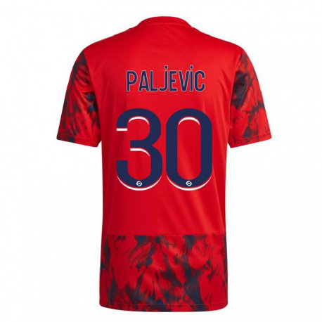 Kandiny Hombre Camiseta Alyssia Paljevic #30 Espacio Rojo 2ª Equipación 2022/23 La Camisa Chile