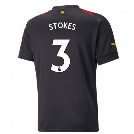 Kandiny Hombre Camiseta Demi Stokes #3 Negro Rojo 2ª Equipación 2022/23 La Camisa Chile