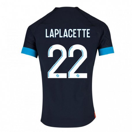 Kandiny Hombre Camiseta Tess Laplacette #22 Olímpico Negro 2ª Equipación 2022/23 La Camisa Chile