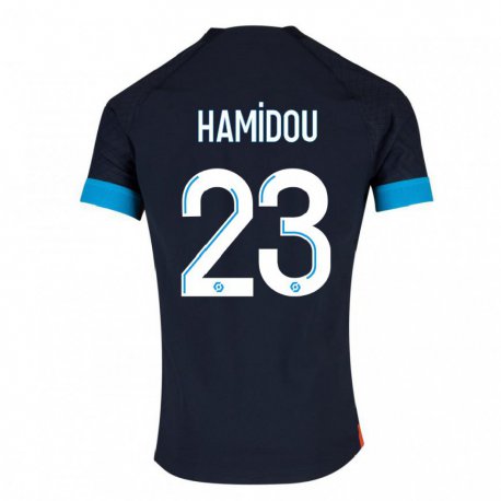 Kandiny Hombre Camiseta Jamila Hamidou #23 Olímpico Negro 2ª Equipación 2022/23 La Camisa Chile