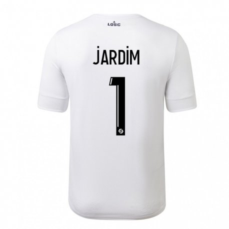 Kandiny Hombre Camiseta Leo Jardim #1 Carmesí Blanco 2ª Equipación 2022/23 La Camisa Chile