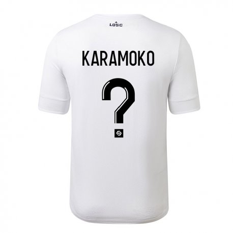 Kandiny Hombre Camiseta Ibrahim Karamoko #0 Carmesí Blanco 2ª Equipación 2022/23 La Camisa Chile