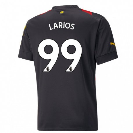 Kandiny Hombre Camiseta Juan Larios #99 Negro Rojo 2ª Equipación 2022/23 La Camisa Chile