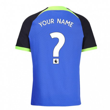 Kandiny Hombre Camiseta Su Nombre #0 Azul Verde 2ª Equipación 2022/23 La Camisa Chile