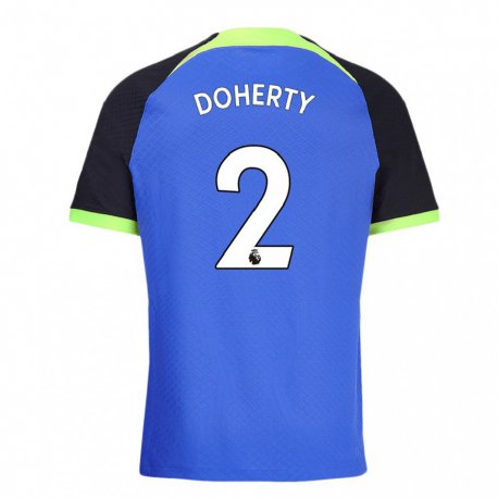 Kandiny Hombre Camiseta Matt Doherty #2 Azul Verde 2ª Equipación 2022/23 La Camisa Chile
