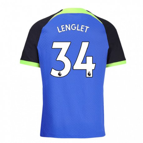 Kandiny Hombre Camiseta Clement Lenglet #34 Azul Verde 2ª Equipación 2022/23 La Camisa Chile