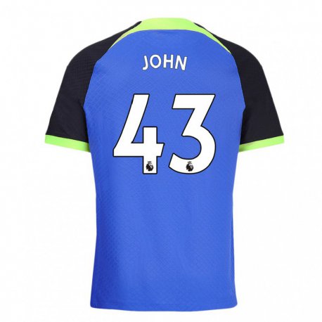 Kandiny Hombre Camiseta Nile John #43 Azul Verde 2ª Equipación 2022/23 La Camisa Chile