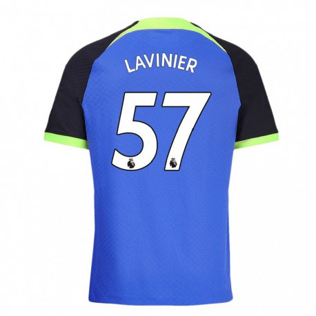 Kandiny Hombre Camiseta Marcel Lavinier #57 Azul Verde 2ª Equipación 2022/23 La Camisa Chile