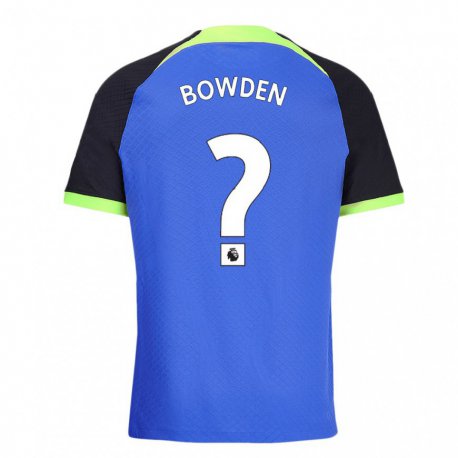 Kandiny Hombre Camiseta Jamie Bowden #0 Azul Verde 2ª Equipación 2022/23 La Camisa Chile