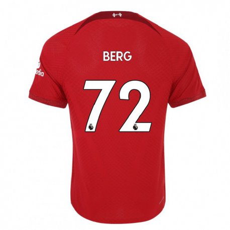 Kandiny Mujer Camiseta Sepp van den Berg #72 Rojo Oscuro 1ª Equipación 2022/23 La Camisa Chile