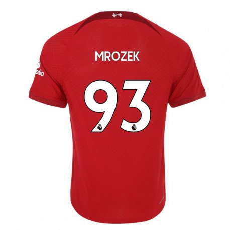 Kandiny Mujer Camiseta Fabian Mrozek #93 Rojo Oscuro 1ª Equipación 2022/23 La Camisa Chile